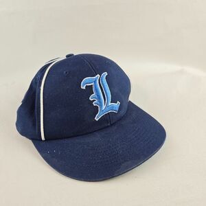 Pacific Headwear Hat Mens Blue Baseball Cap L Logo Adjustable Cotton Snapback